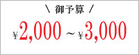 2000円以上3000円未満